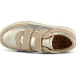 Monica Metallic Sneakers, Champagne, 39