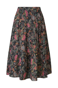 MorningLL Midi Nederdel, Flower Print, XS
