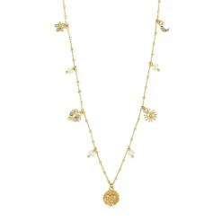 Mylan Halskæde, Gold Plated, 38+9 cm