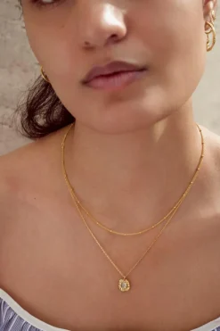 Nala Halskæde, Guld, 41 cm