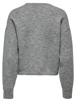 Nami Sparkle Striktrøje, Dark Grey Melange, XL