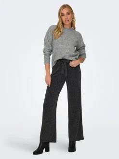 Nami Sparkle Striktrøje, Dark Grey Melange, XL