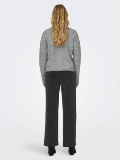 Nami Sparkle Striktrøje, Dark Grey Melange, XL