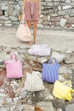 Naram Totebag, Baby Pink & Ski Patrol Red