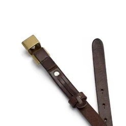 Narrow Bælte, Dark Brown, 95 cm