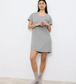 Natkjole, Dark Grey Melange, 38