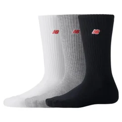 NB Patch Logo Crew 3-pak Strømper, White Multi, S