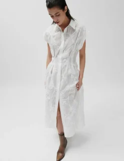 2ND Jamie Skjortekjole, Brilliant White, 42