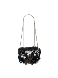 Nella Sequins Crossbody, Black