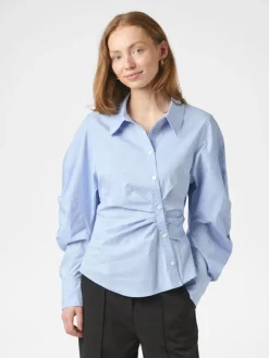 Neoella Flannel Skjorte, Light Blue, 40