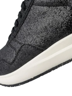 Nicoline Glitter Sneakers, Black, 39