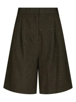 Nika Mini Check Shorts, Brown Melange, 38