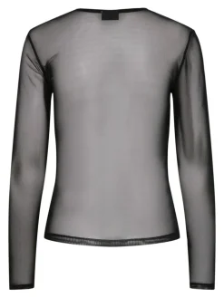Ninni Mesh Bluse, Black, L