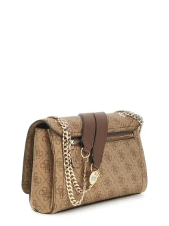 Noelle 4G Logo Crossbody, Latte Logo/Brown