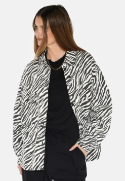 Noliana Zebra Denimskjorte, Black, 38