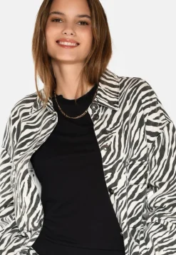 Noliana Zebra Denimskjorte, Black, 38