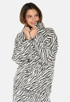 Noliana Zebra Denimskjorte, Black, 38