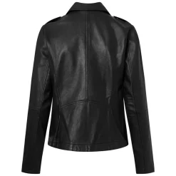 Noora Læderjakke, Black, 38
