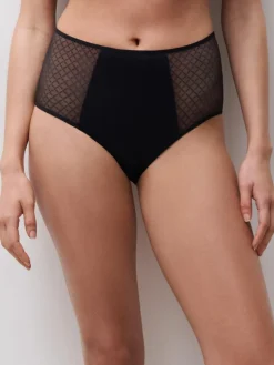 Norah Chic Højtaljet Trusser, Black, 44