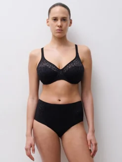 Norah Højtaljede Trusser, Black, 44