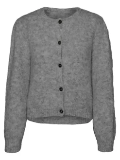 Novah Cardigan, Medium Grey Melange, L