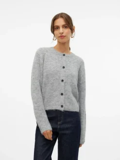 Novah Cardigan, Medium Grey Melange, L