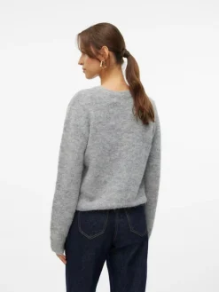 Novah Cardigan, Medium Grey Melange, L