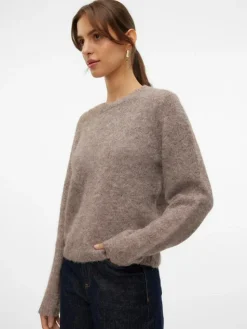 Novah Striktrøje, Brown Lentil, XL