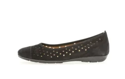 Nubuck Lavato Ballerinasko, Sort, 40.5