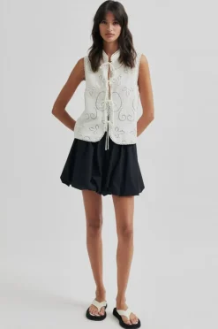 Nulana Mini Ballooon Nederdel, Black, XS