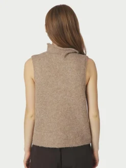 Odelia Knit Vest, Dark Sand, 36