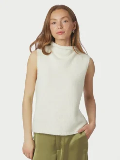 Odelia Knit Vest, Off White, 38
