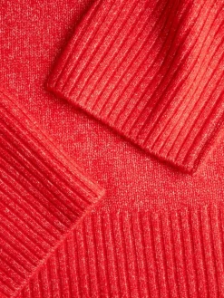 Ollie Oversize Striktrøje, Racing Red, XS