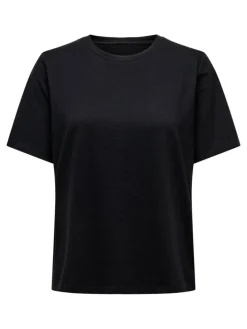 Only Kortærmet T-shirt, Black, XL