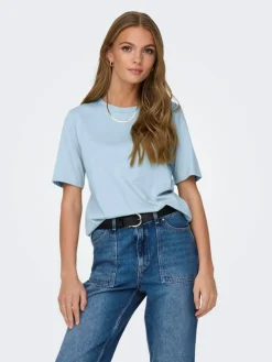 Only Kortærmet T-shirt, Cashmere Blue, L