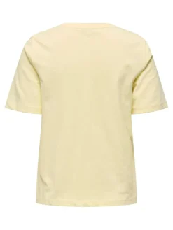 Only Kortærmet T-shirt, Double Cream, M