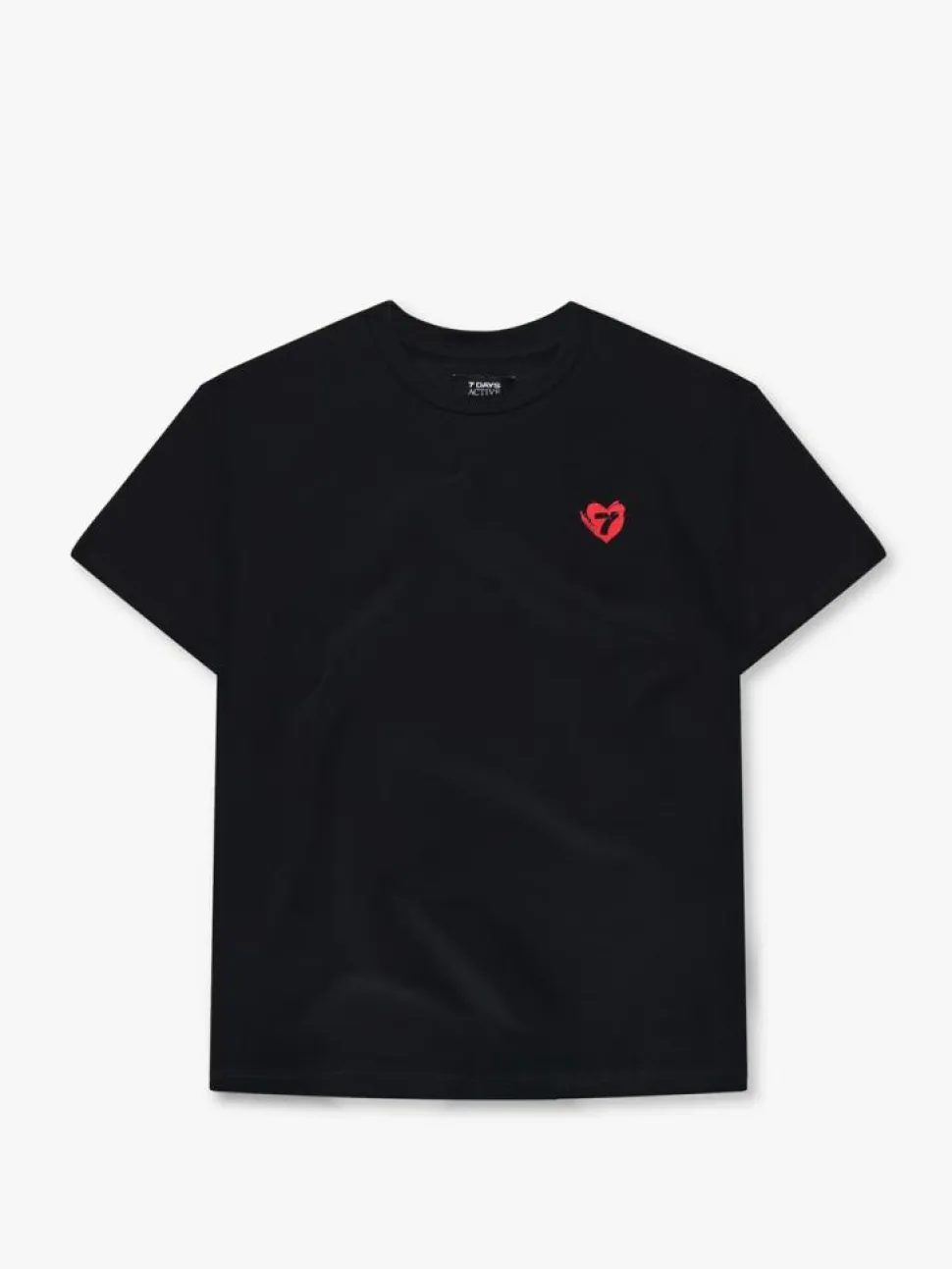 Organic Heavy Boxy T-shirt, Black, XS