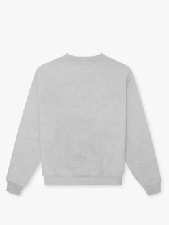 Organic Regular Crewneck Sweatshirt, Heather Grey, XL