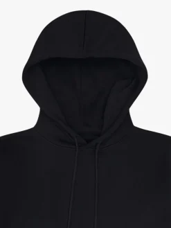 Organic Short Sleeve Hoodie, Black, XS