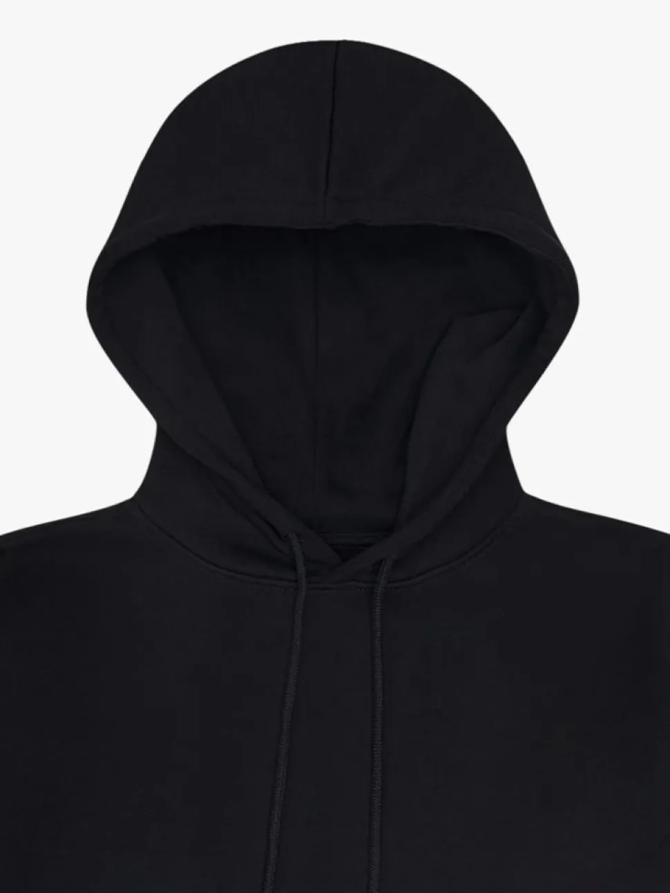 Organic Short Sleeve Hoodie, Black, XS