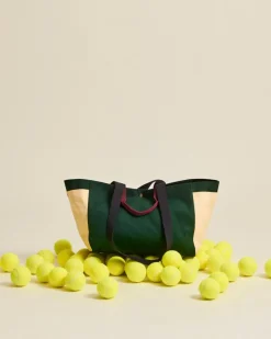 Organic Weekendtaske, Dark Green Multi