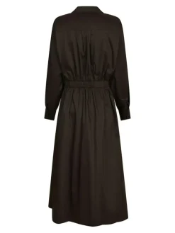 Ottana Poplin Kjole, Chocolate Brown, 42