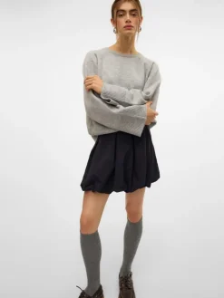 Ottilie Mini Balloon Nederdel, Black, XS