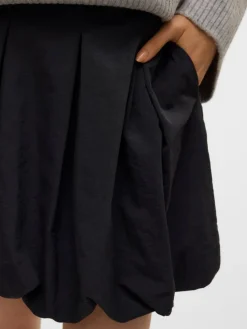 Ottilie Mini Balloon Nederdel, Black, XS