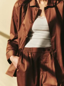 Outline Pyjamasskjorte, Milk Chocolate, S/M