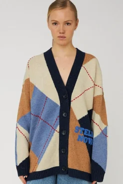 Oversized Cardigan, Blue Sea, S/M