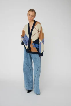 Oversized Cardigan, Blue Sea, S/M