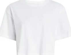 Oversized Crop T-shirt, White, M