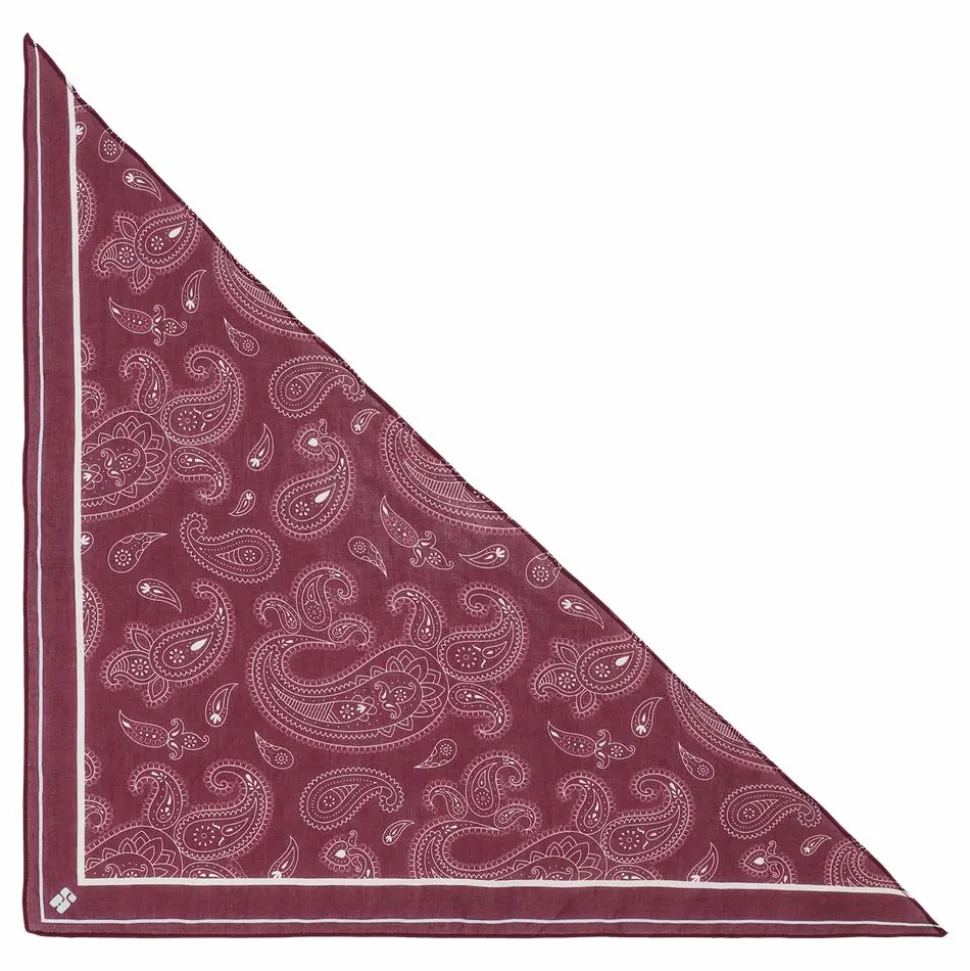 Paisley Triangle Tørklæde, Burgundy