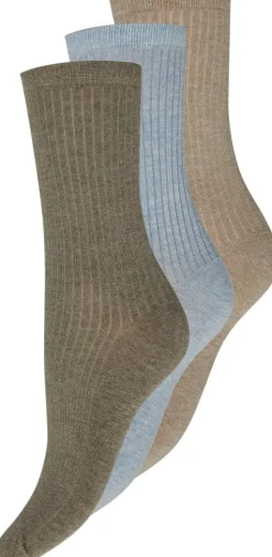 3-pak Strømper, 10095 Multi Color, 37/41